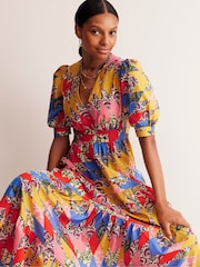 Boden Yellow Bella Puff Sleeve Maxi Dress - Image 3 of 5