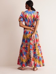 Boden Yellow Bella Puff Sleeve Maxi Dress - Image 4 of 5