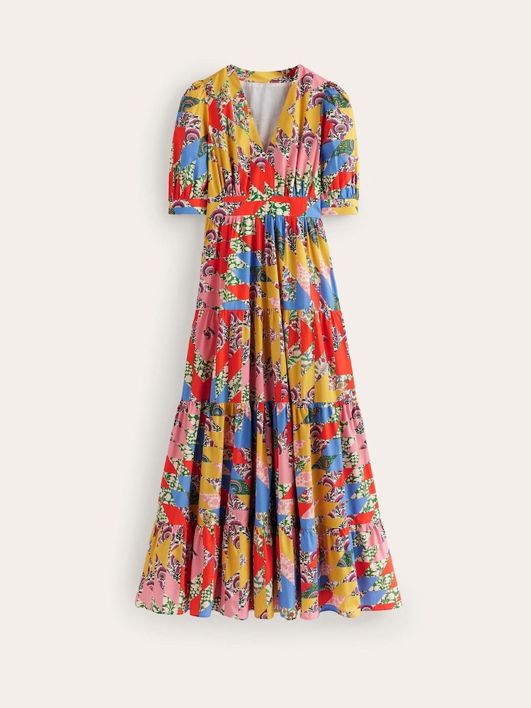 Boden Yellow Bella Puff Sleeve Maxi Dress - Image 5 of 5