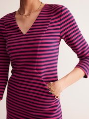 Boden Pink Bronte Ottoman Dress - Image 2 of 5