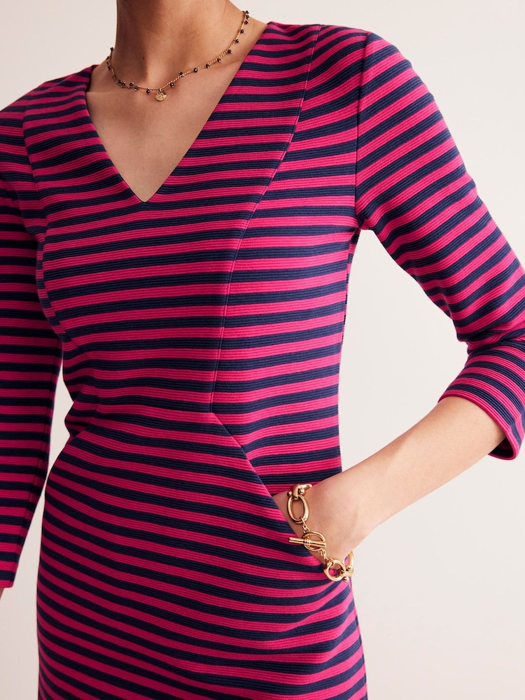 Boden Pink Bronte Ottoman Dress - Image 2 of 5