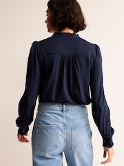 Blau - Boden Caroline Jerseyhemd - Bild 2 von 5