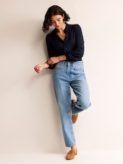 Blau - Boden Caroline Jerseyhemd - Bild 4 von 5