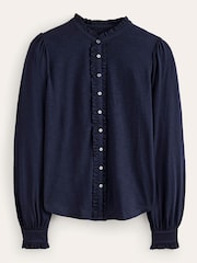 Blau - Boden Caroline Jerseyhemd - Bild 5 von 5