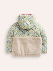 Boden Green Green Fleece Mix 100% Cotton Jacket - Image 2 of 4