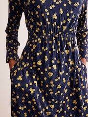 Boden Blue Flute Sleeve Jersey Dress - Image 2 of 4