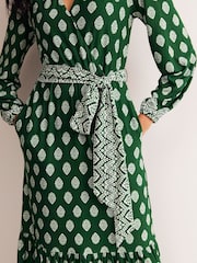 Boden Green Ophelia Wrap Midi Jersey Dress - Image 2 of 5