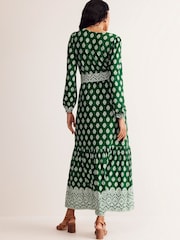 Boden Green Ophelia Wrap Midi Jersey Dress - Image 3 of 5