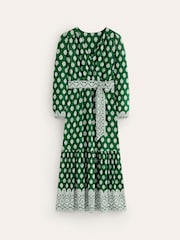 Boden Green Ophelia Wrap Midi Jersey Dress - Image 5 of 5