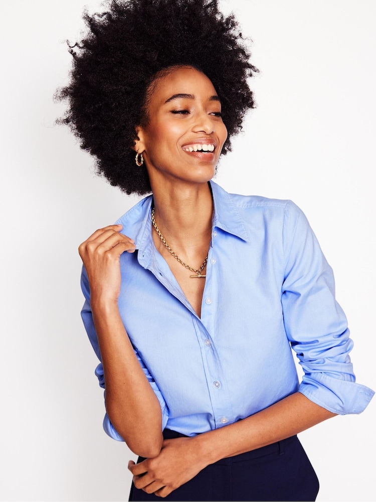 Boden Blue Sienna 100% Cotton Shirt - Image 2 of 6