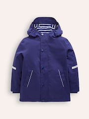 Boden Blue Waterproof Fisherman's 100% Cotton Jacket - Image 1 of 4