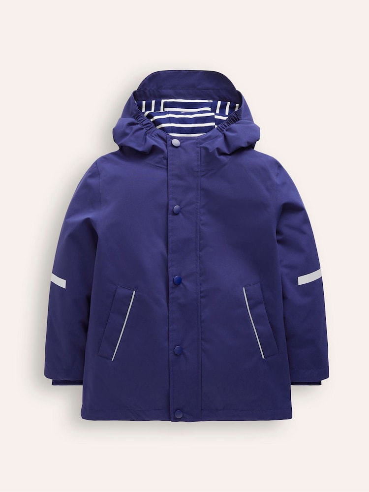 Boden Blue Waterproof Fisherman's 100% Cotton Jacket - Image 1 of 4