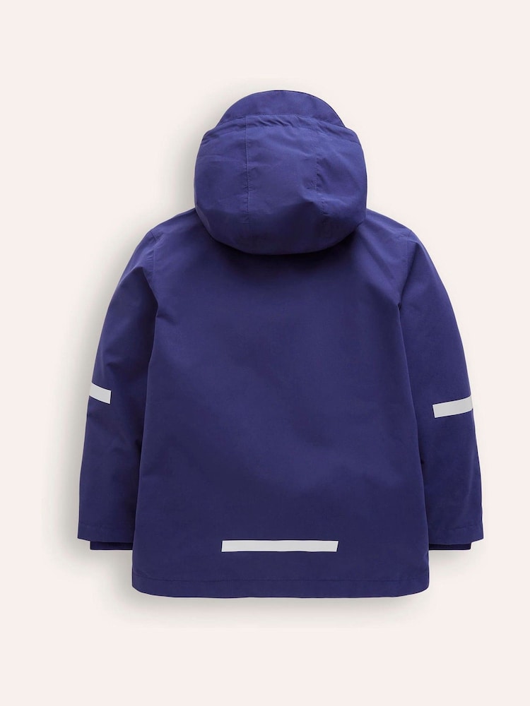 Boden Blue Waterproof Fisherman's 100% Cotton Jacket - Image 2 of 4