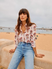 Boden Cream Sienna 100% Cotton Shirt - Image 1 of 7