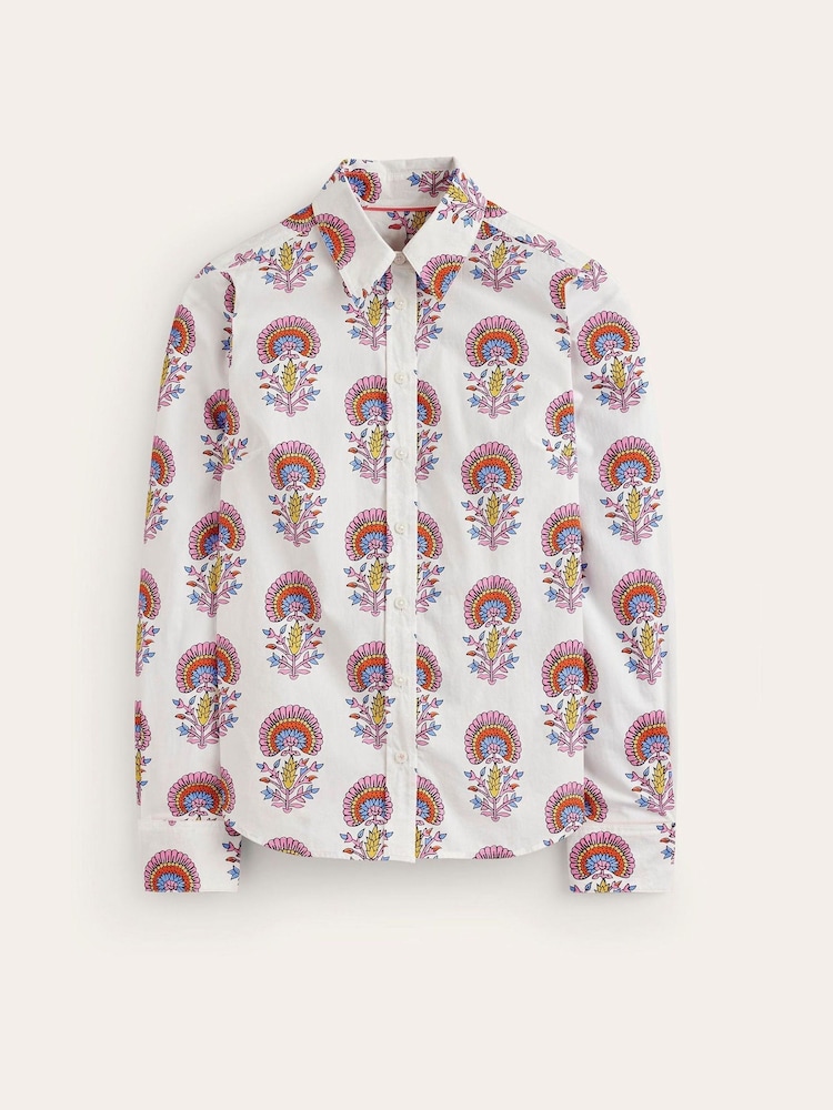 Boden Cream Sienna 100% Cotton Shirt - Image 7 of 7