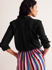 Boden Black Sienna Silk Shirt - Image 3 of 5