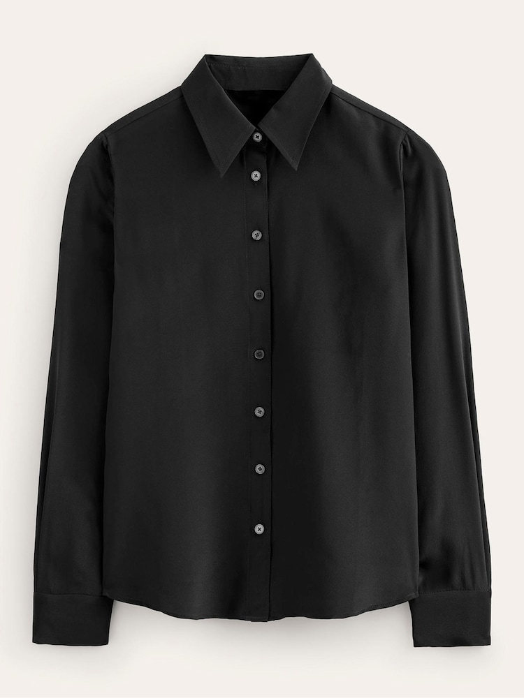 Boden Black Sienna Silk Shirt - Image 5 of 5