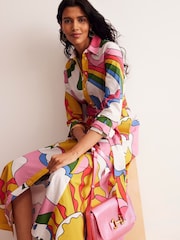 Boden Yellow Amy 100% Cotton Midi Shirt Dress - Image 2 of 6