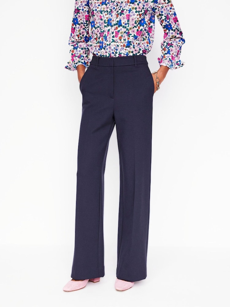 Boden Blue Westbourne Ponte Trousers - Image 1 of 5