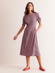 Boden Green Corinne Midi Tea Dress - Image 2 of 6