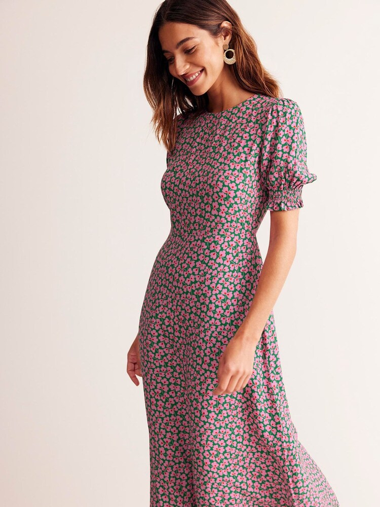 Buy Boden Green Corinne Midi Tea Dress from the Next UK online shop