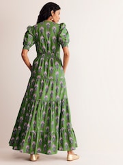 Boden Green Bella Puff Sleeve Maxi Dress - Image 5 of 6