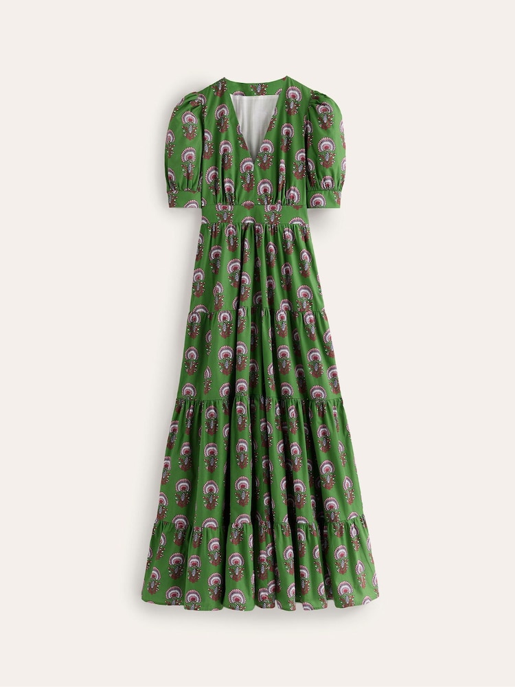 Boden Green Bella Puff Sleeve Maxi Dress - Image 6 of 6