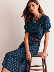 Boden Blue Corinne Midi Tea Dress - Image 1 of 5