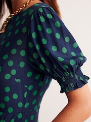 Boden Blue Corinne Midi Tea Dress - Image 3 of 5