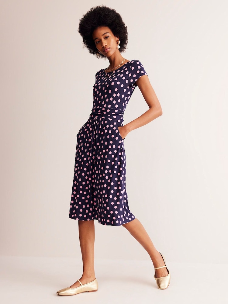 Boden Blue Amelie Jersey Dress - Image 1 of 5 Boden Blue Amelie Jersey Dress - Image 1 of 5