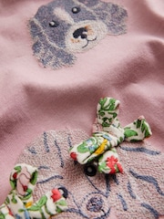 Boden Pink 100% Cotton Superstitch Puff Sleeve Top - Image 3 of 3