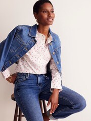 Boden Pink Spot 100% Cotton Phoebe Shirt - Image 1 of 5