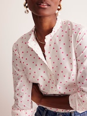 Boden Pink Spot 100% Cotton Phoebe Shirt - Image 2 of 5