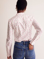 Boden Pink Spot 100% Cotton Phoebe Shirt - Image 3 of 5