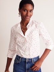 Boden Pink Spot 100% Cotton Phoebe Shirt - Image 4 of 5