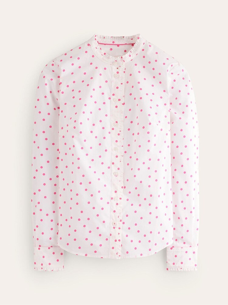 Boden Pink Spot 100% Cotton Phoebe Shirt - Image 5 of 5