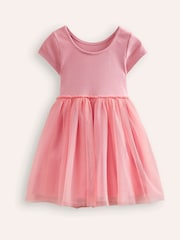 Boden Pink 100% Cotton Katie Unicorn Appliqué Tulle Dress - Image 2 of 3