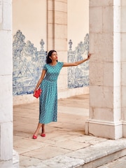 Boden Green Amelie Jersey Midi Dress - Image 1 of 6