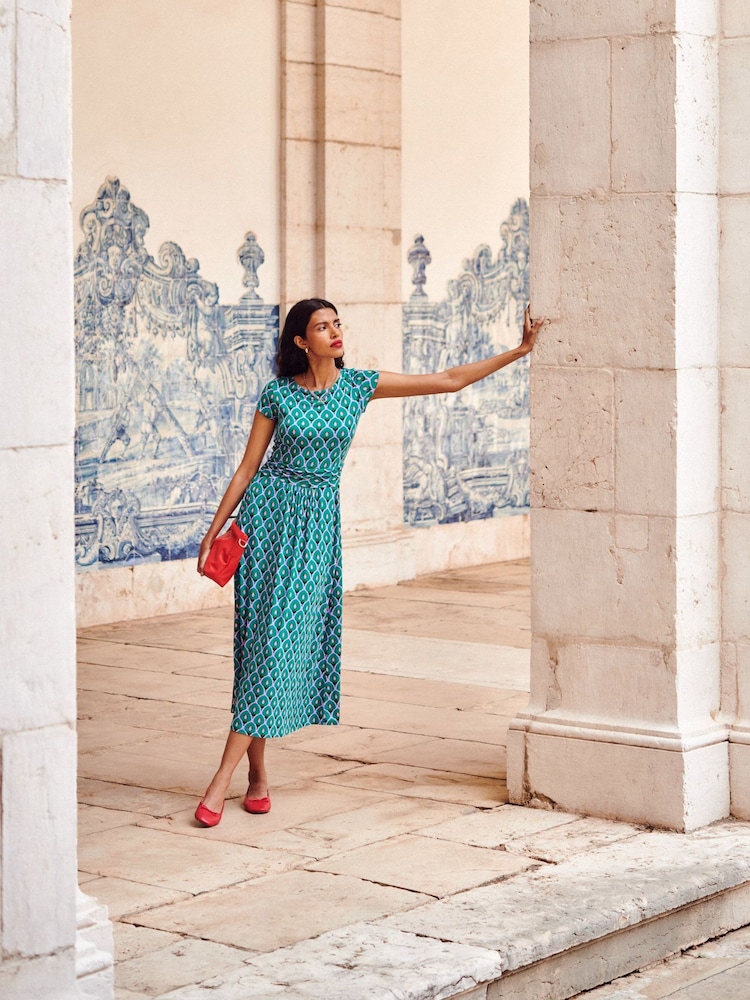 Boden Green Amelie Jersey Midi Dress - Image 1 of 6