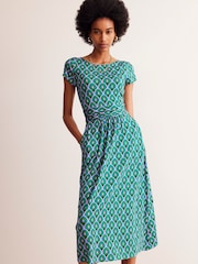 Boden Green Amelie Jersey Midi Dress - Image 5 of 6