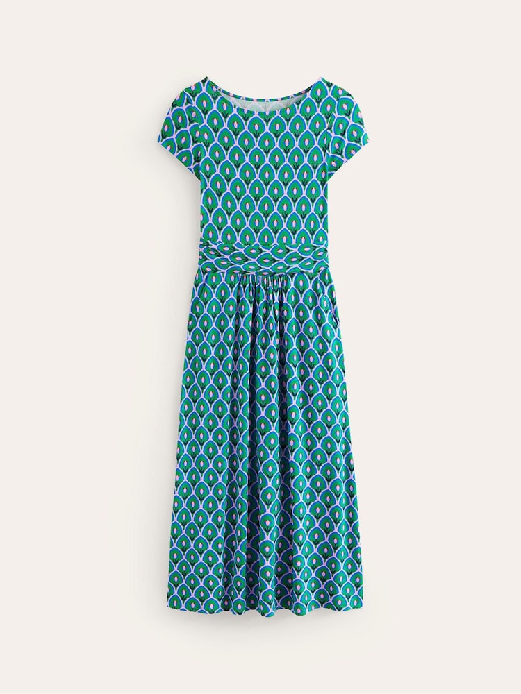 Boden Green Amelie Jersey Midi Dress - Image 6 of 6