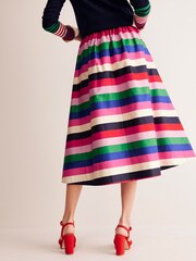 Boden Red Isabella Cotton Sateen Skirt - Image 4 of 6