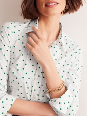 Boden Cream Saskia Stretch Cotton Shirt - Image 2 of 5