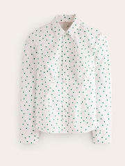 Boden Cream Saskia Stretch Cotton Shirt - Image 5 of 5