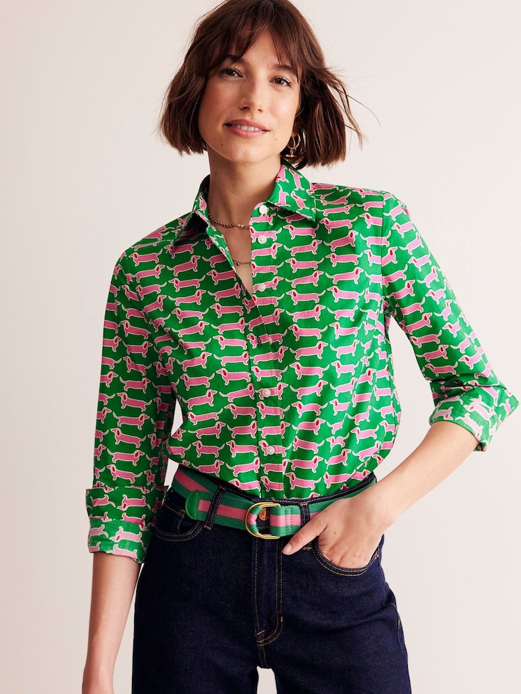 Boden Green Sienna 100% Cotton Shirt - Image 1 of 5