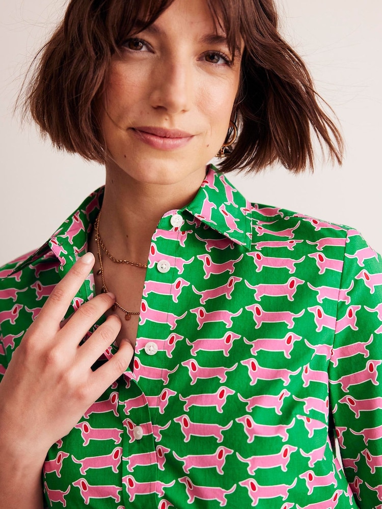 Boden Green Sienna 100% Cotton Shirt - Image 2 of 5
