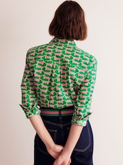 Boden Green Sienna 100% Cotton Shirt - Image 3 of 5