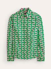 Boden Green Sienna 100% Cotton Shirt - Image 5 of 5