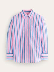 Boden Blue Connie Relaxed Cotton Shirt - Image 6 of 6