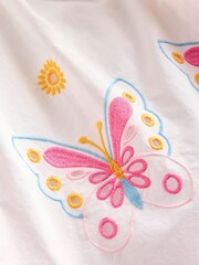 Boden Cream Broderie Butterflies 100% Cotton Dress - Image 5 of 5
